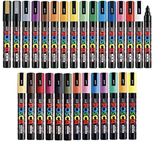 Morfone Acrylic Paint Marker Pens, Set of 12 Colors Markers Water